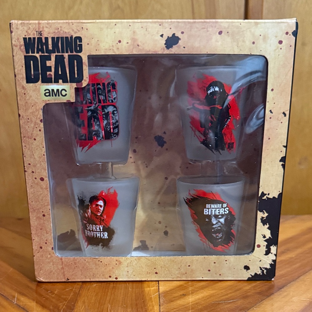 Shot Glass Set - Red and Black